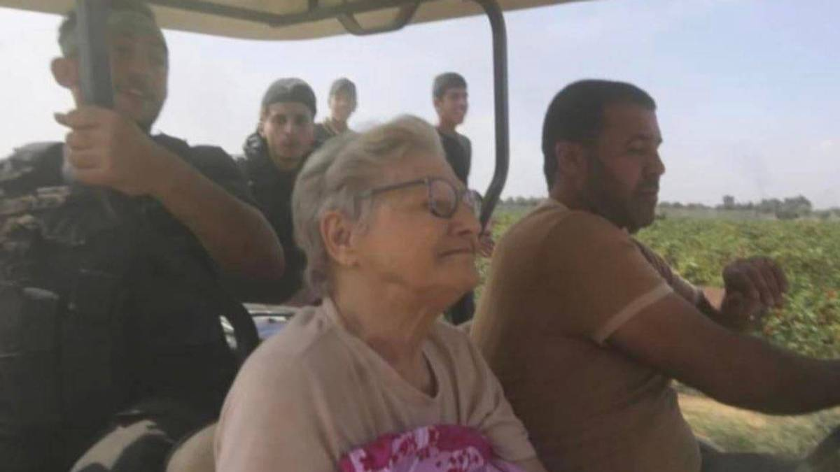 Еврейская пенсионерка, захваченная террористами ХАМАС