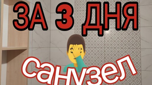 Санузел за три дня,