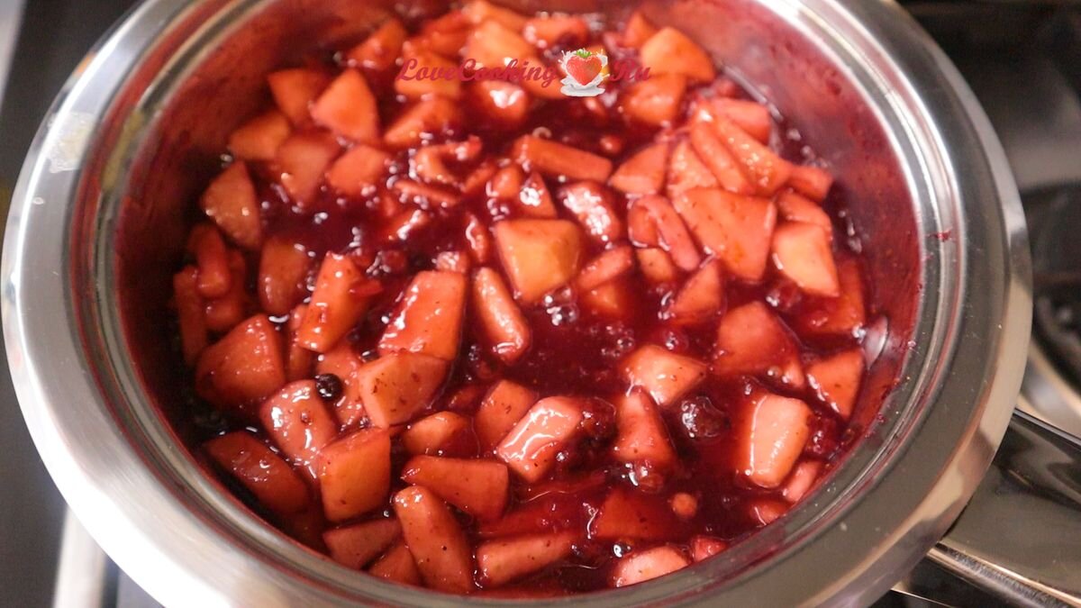 Начинка брусничная для пирога