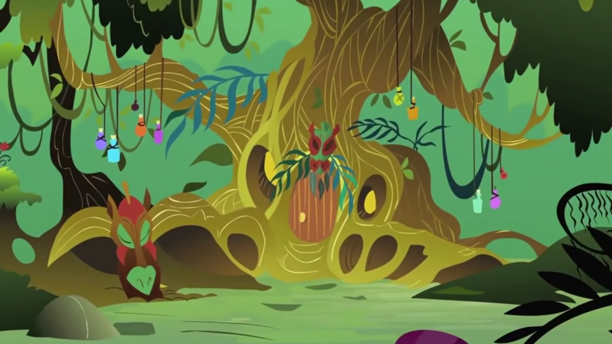 Жилище Зекоры в Вечнозеленом лесу