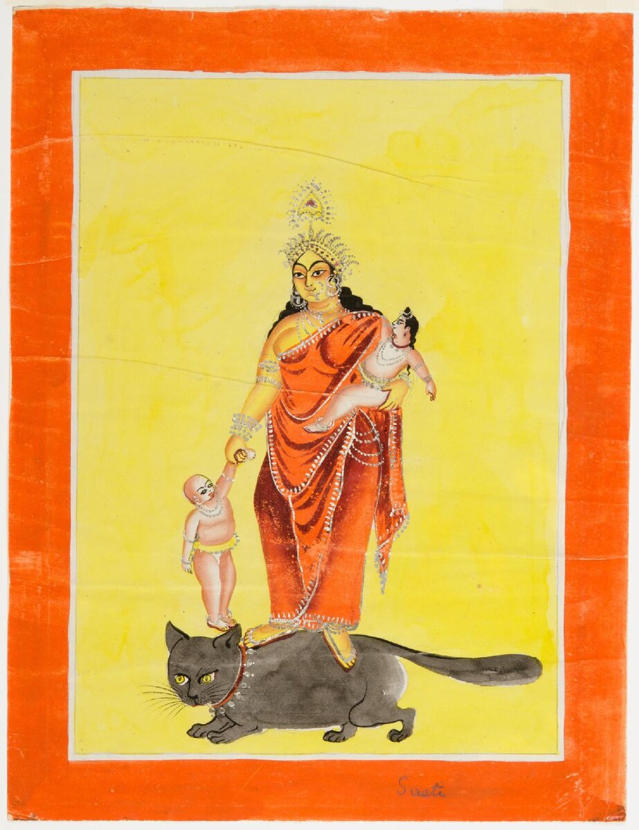 Шашти - богиня-покровительница женщин, детей и кошек. Изображение: Philadelphia Museum of Art