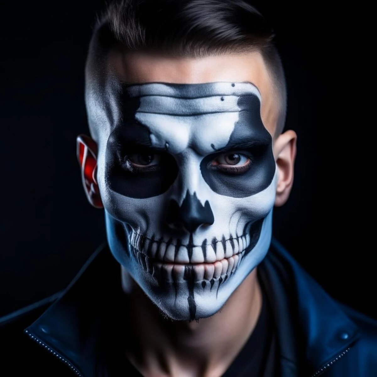 Little Black Lipstick: Halloween Skull Makeup Tutorial