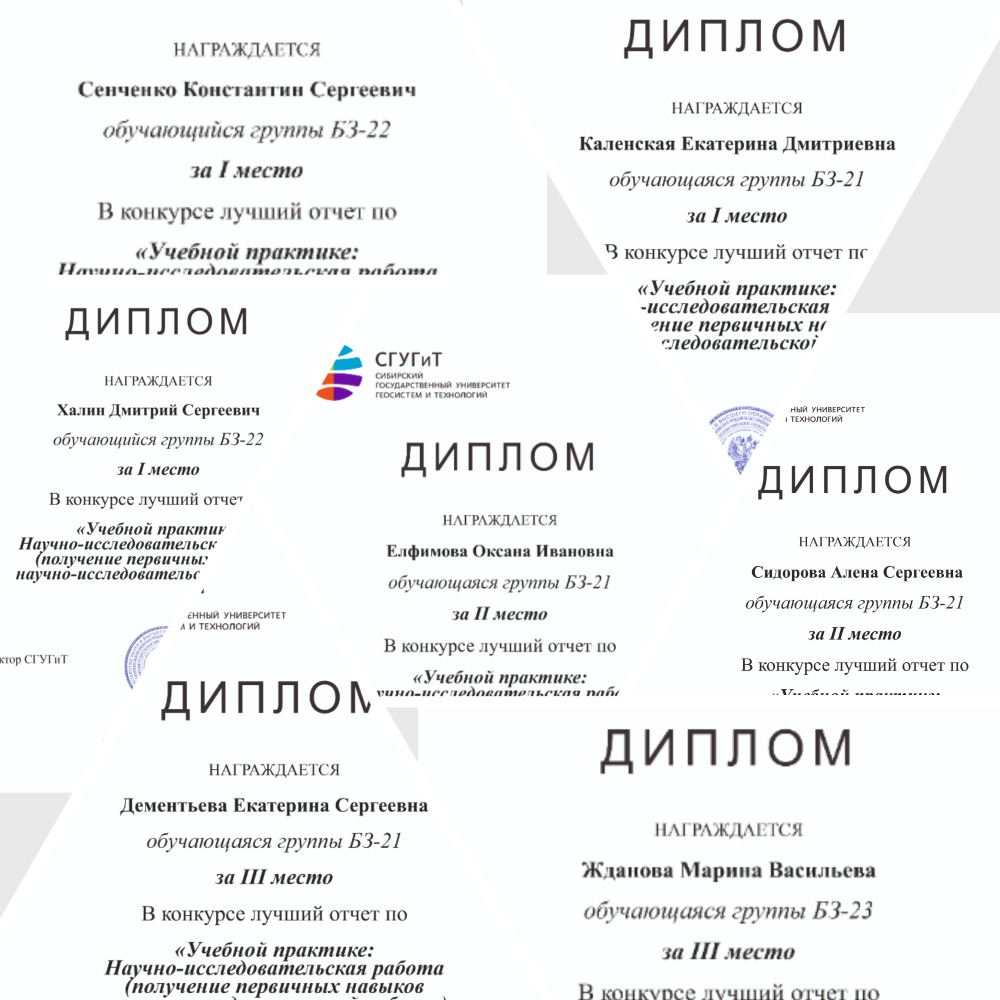 Дипломы победителей