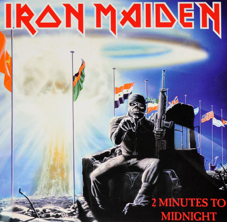 Сингл "2 Minutes to Midnight" с альбома "Powerslave" Iron Maiden.