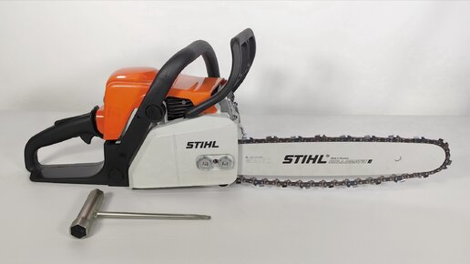 Натяжение цепи на бензопиле Stihl MS 180. Как правильно натянуть цепь на бензопиле.