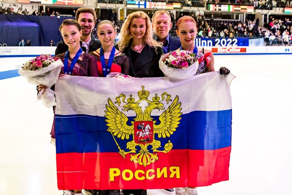 Чемпионат Европы 2022 года. Последний старт с флагом и гимном.