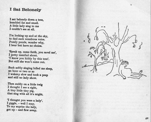 Тот самый стих из сборника с рисунком Леннона.