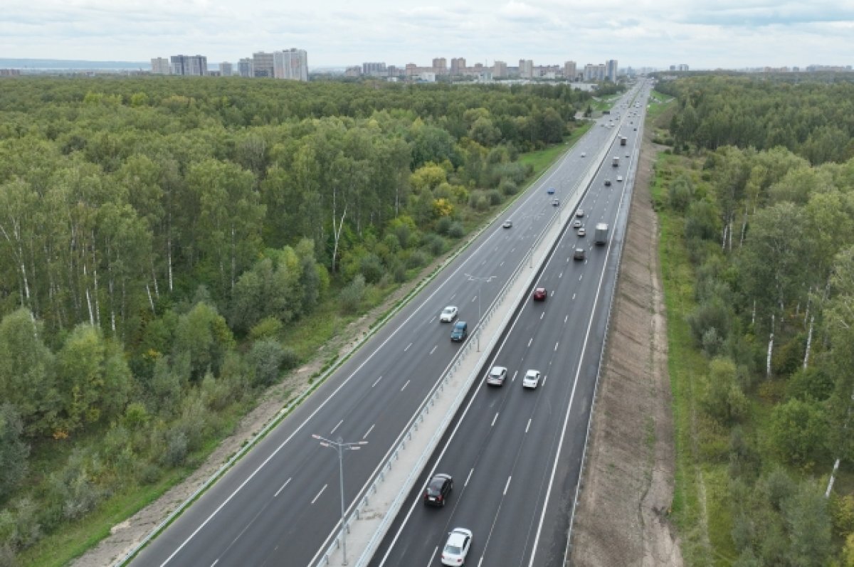    Трасса Казань-Оренбург, вид сверху.