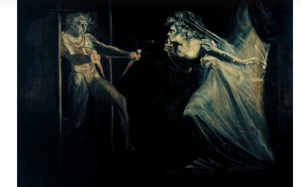 Иоганн Генрих Фюсли. "Макбет отдает супруге окровавленные кинжалы"