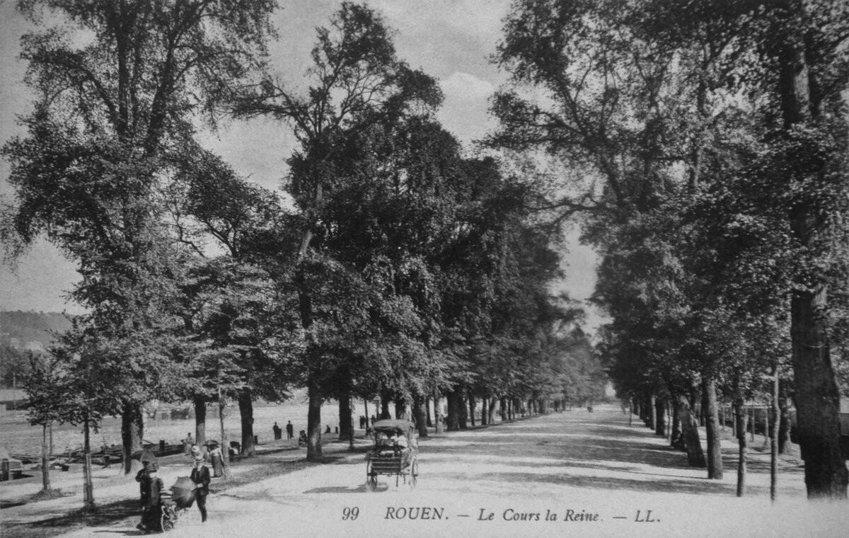 Rouen, Le Cours la Reine (Léon & Lévy). Из открытых источников интернет.