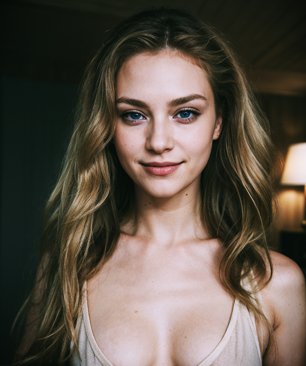 молодая девушка в образе Анджелы для театральной постановки