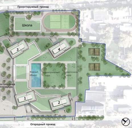 Комплекс будет построен в Огородном проезде