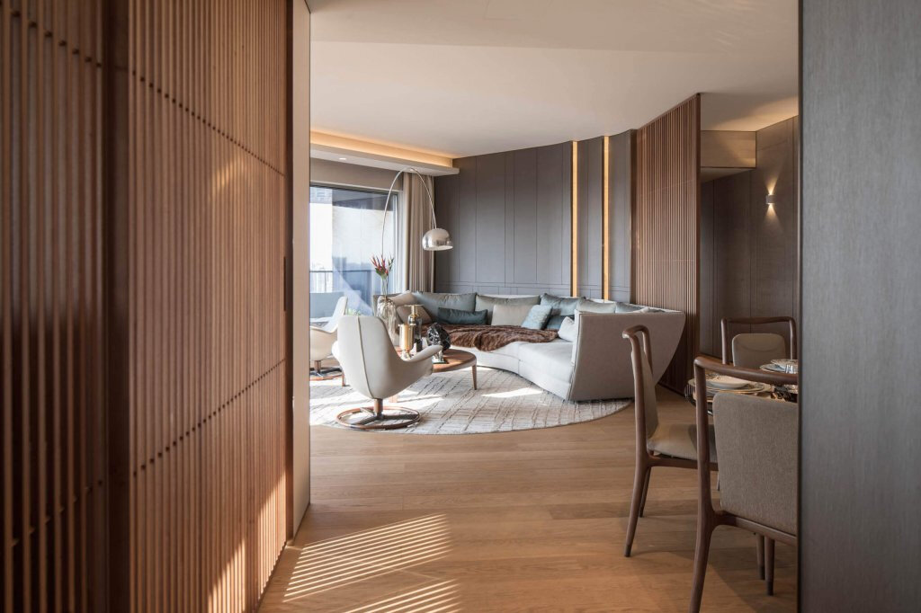 Проект частной квартиры. Дизайн: Steve Leung Design SLD