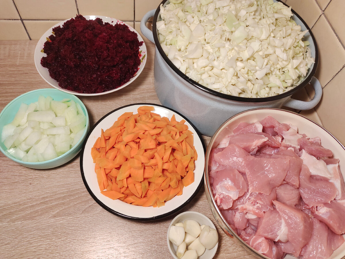 ингредиенты для борща (часть)