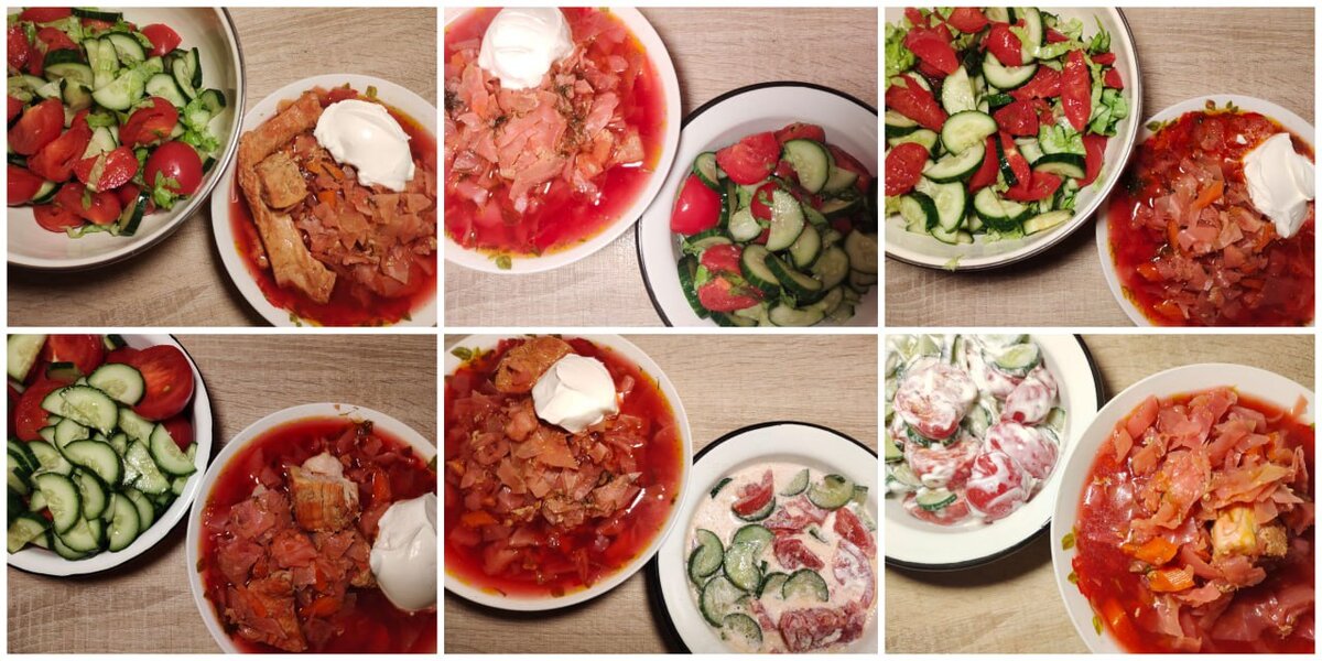 ужины с 5 по 10 октября включительно