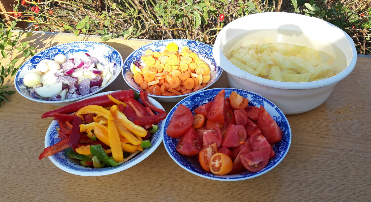 Вот так выглядят уже нарезанные овощи