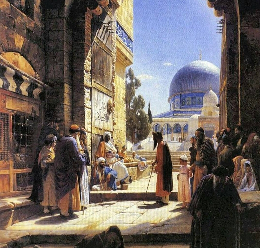 Густав Бауэрфайнд «Мечеть Купол Скалы в Иерусалиме» (фрагмент)