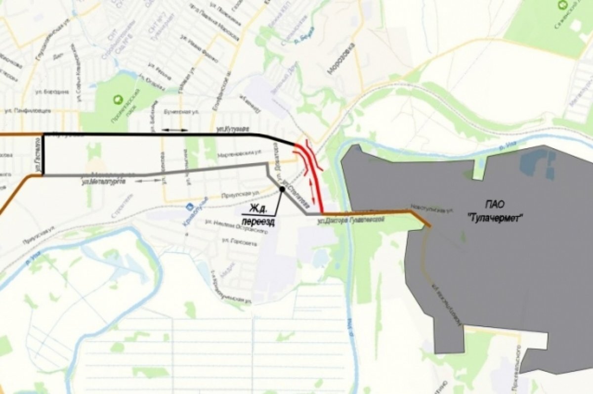    Выяснилось, где будет путепровод над железной дорогой в тульском Криволучье