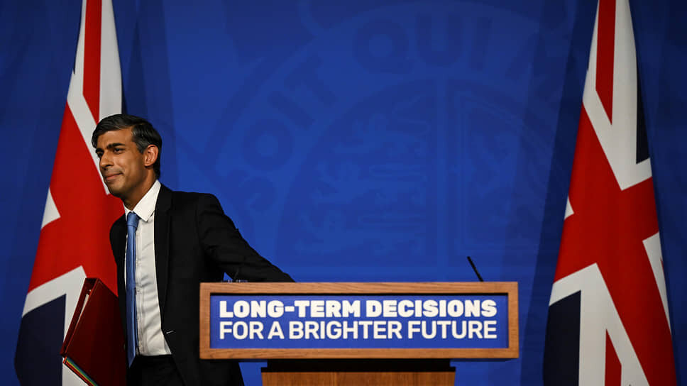 Фото: Justin Tallis / Pool / AP📷Премьер-министр Великобритании Риши Сунак