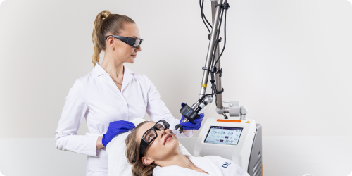 Процедура лазерной шлифовки на аппарате SmartXide Punto