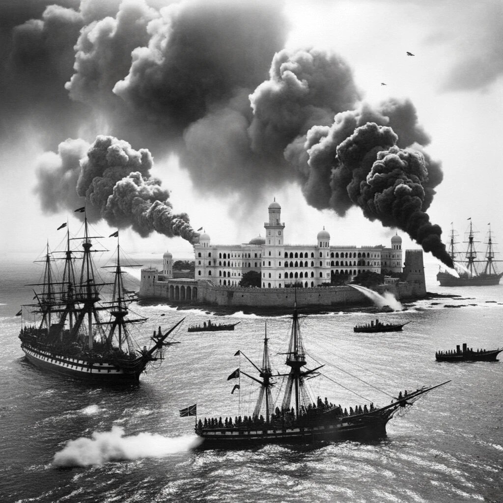 Представление нейросети об осаде замка султана