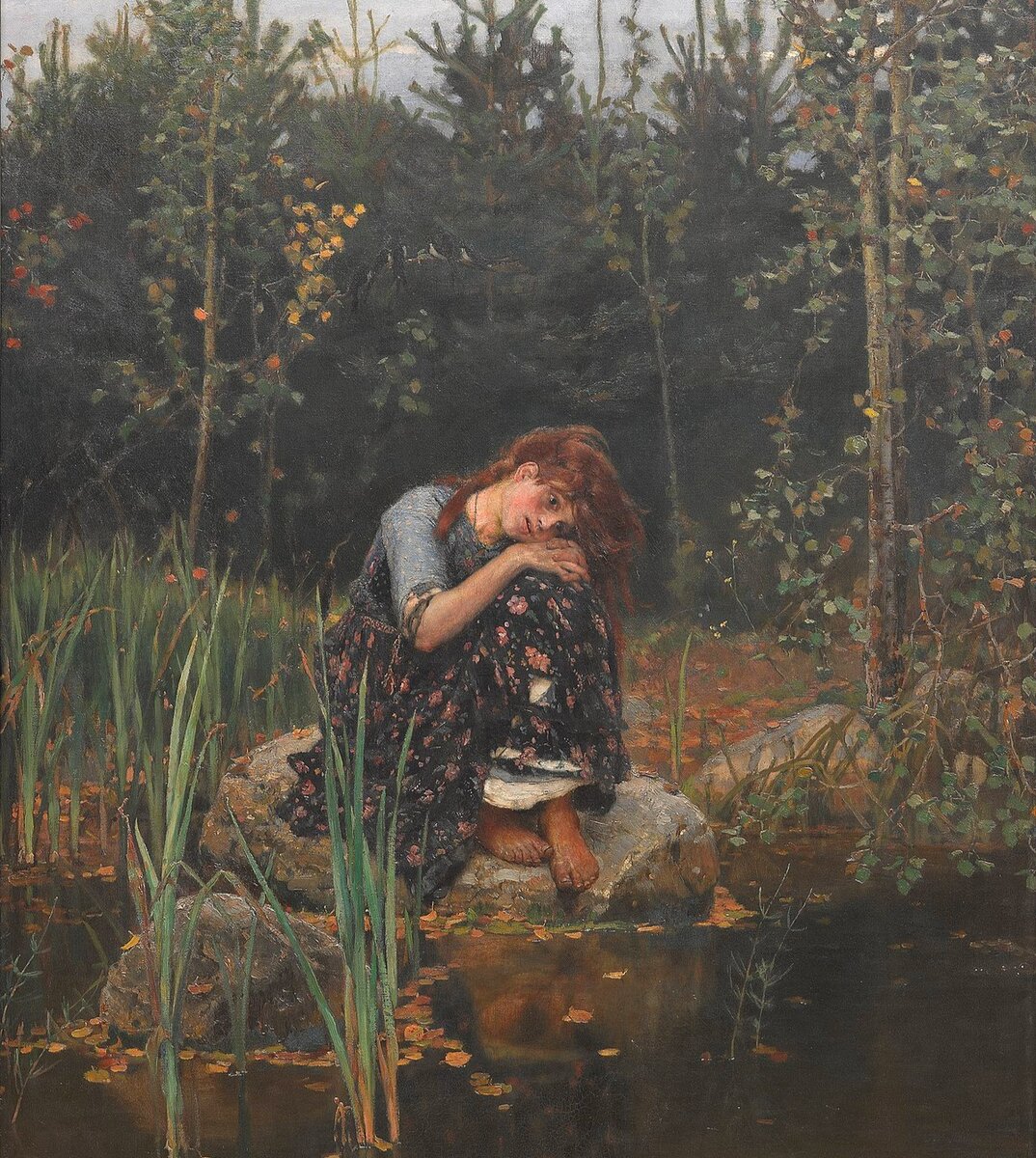 картина аленушка. аленушка васнецова фото. алёнушка васнецов картина стиль. картина алёнушка васнецова в третьяковской галерее. м.