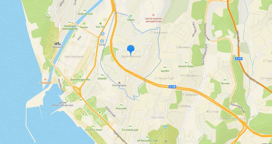 Расположение района на карте 