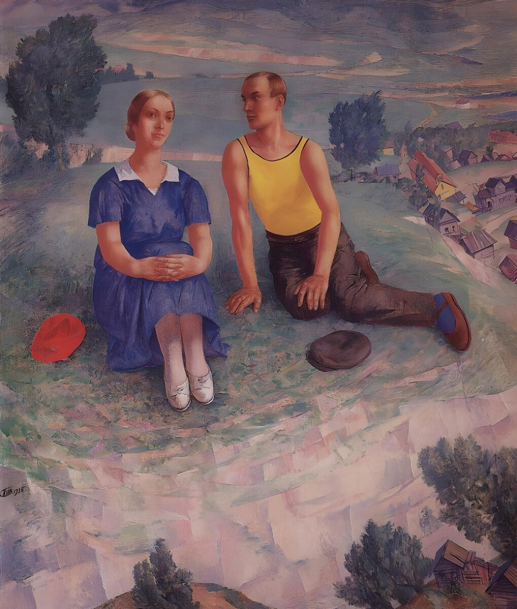 Петров-Водкин К.С., «Весна», 1935, холст, масло, 185 х 156,5 см, Государственный Русский музей, Санкт-Петербург