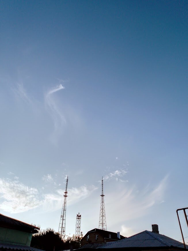 Вид на телевышки.Фото автора.