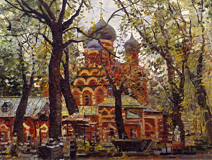 Прогулки по Москве / Илл.: Художник Алексей Евстигнеев.  В Донском монастыре