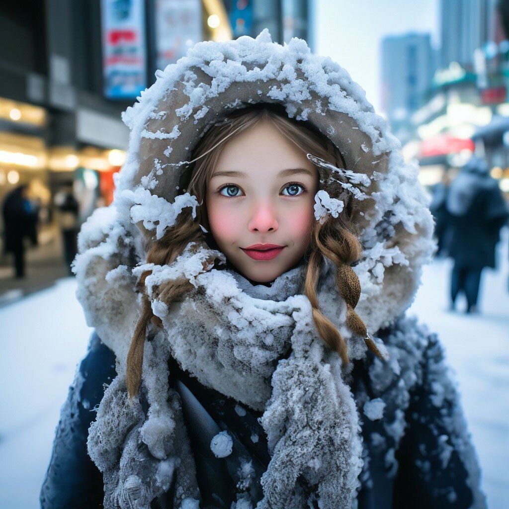 Иногда идёт снег, но если это не север страны, тает.