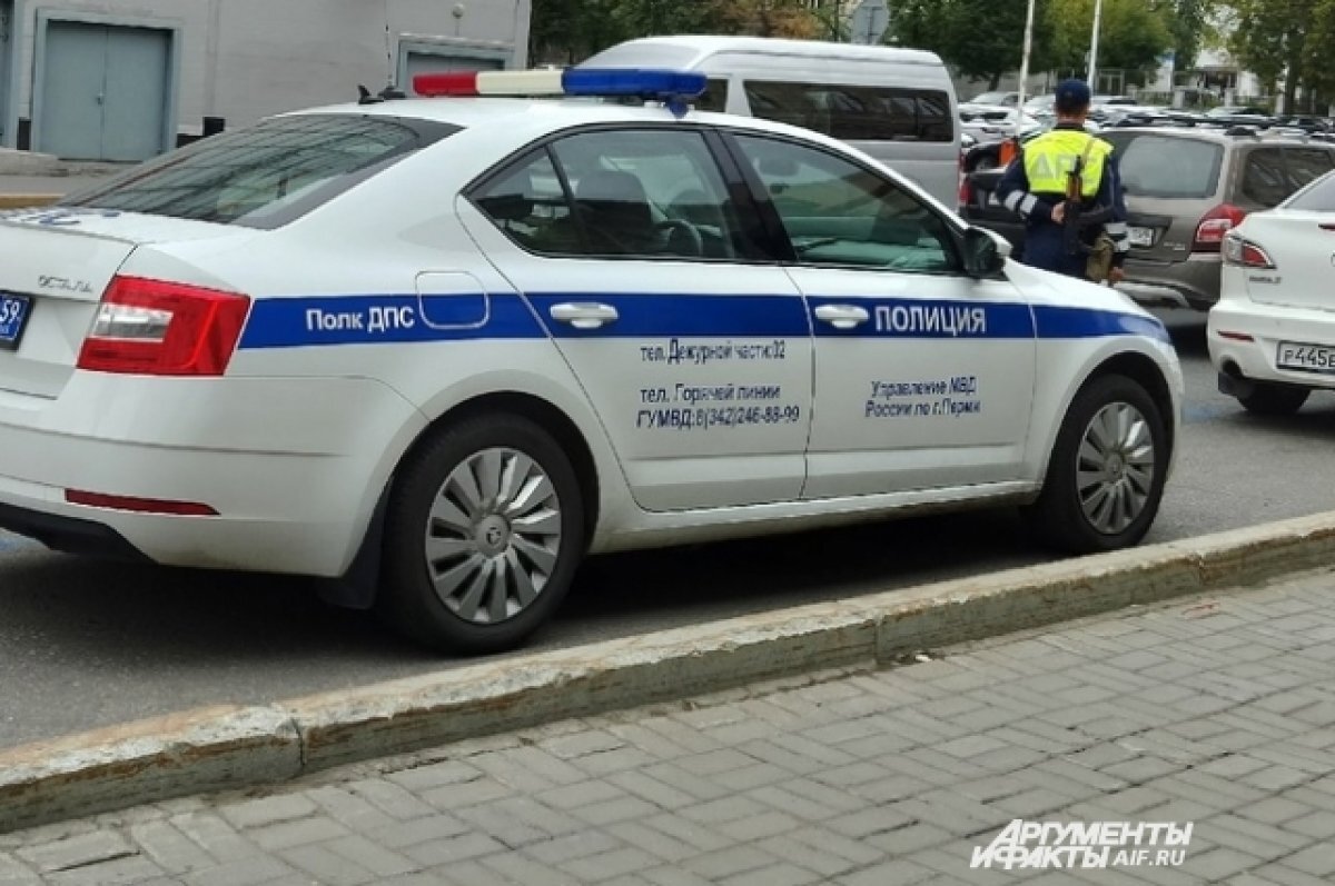    В Перми сотрудница полиции на автомобиле сбила двух артистов театра