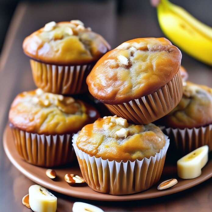 Маффины с бананами.