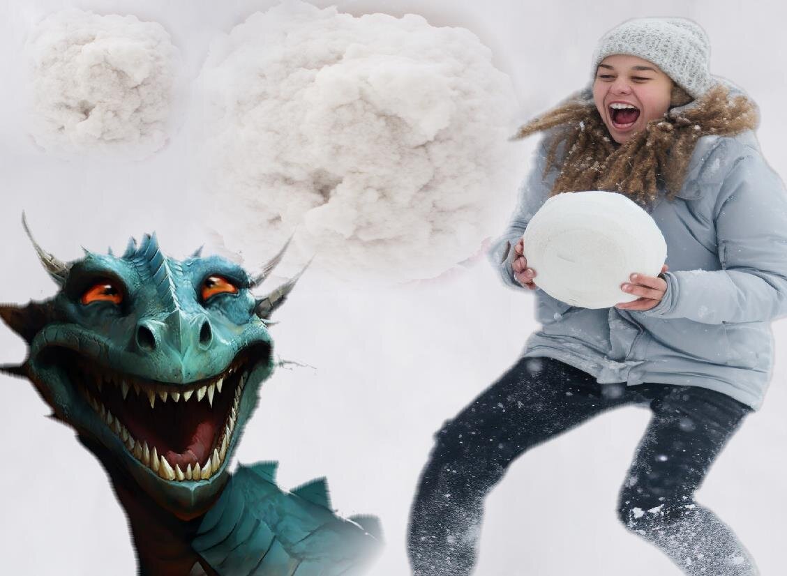 а вы любите играть в снежки? 