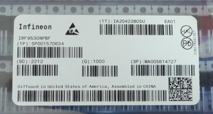 Infineon Series IRF9530NPBF