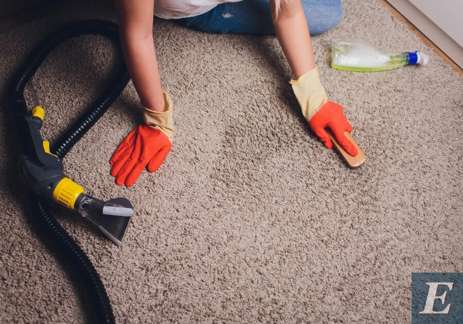 Как почистить ковролин на дому