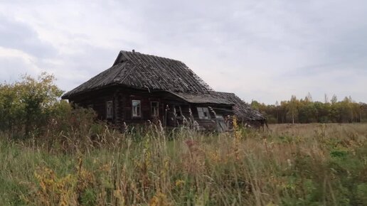 Заброшенная деревня в удаленном месте. Металлисты все вытащили. Ярославская область