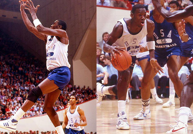 Майкл Джордан в кроссовках от Adidas