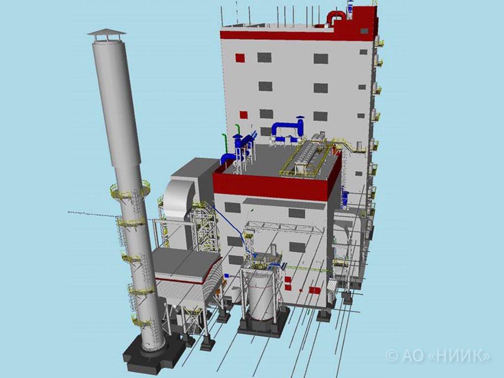 Установка грануляции в 3D