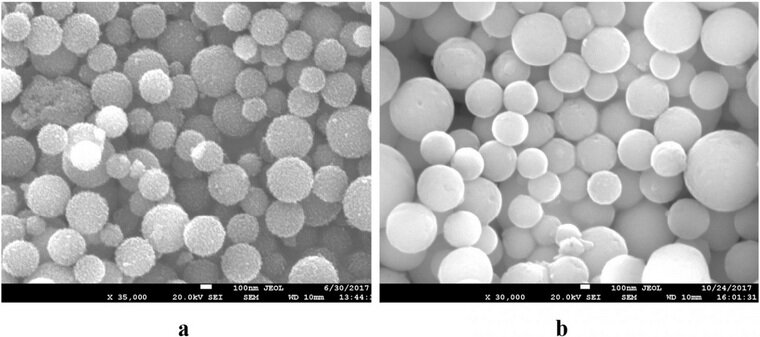    Частицы очищающего оксида титана под микроскопом