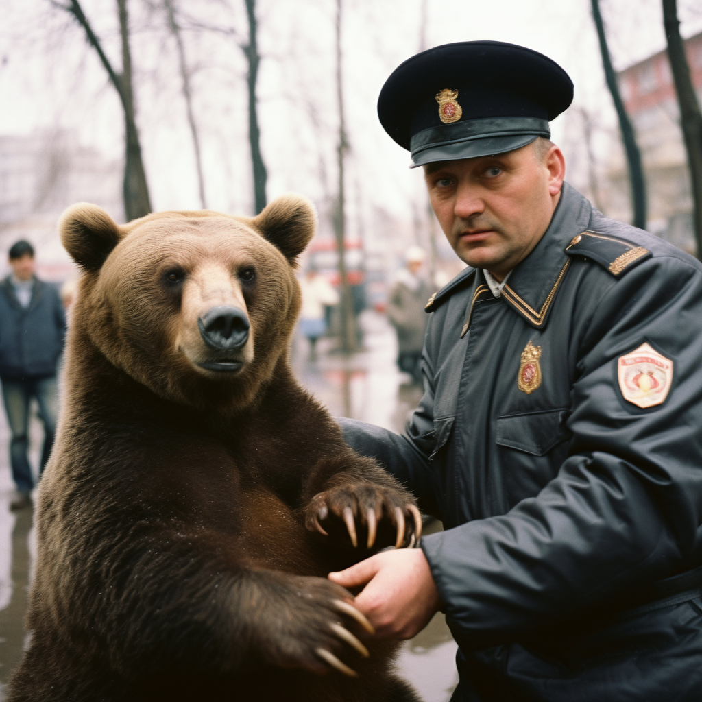 Медведь за рулем