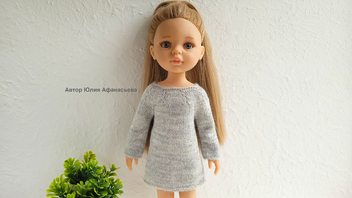 Платье "Классика" для куклы Паола Рейна 32-34 см. Фотография автора статьи.