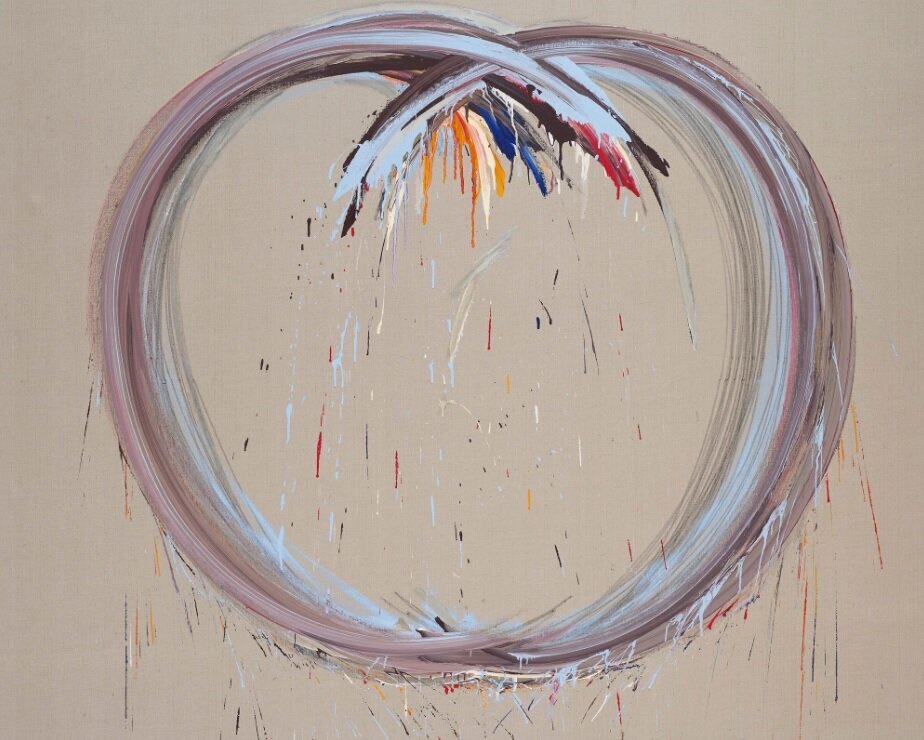 Ли Кун-Ён, Bodyscape 76-6-2019 , 2019, Холст, акрил, карандаш, 182 см × 227 см (71-5/8" × 89-3/8") © Lee Kun-Yong