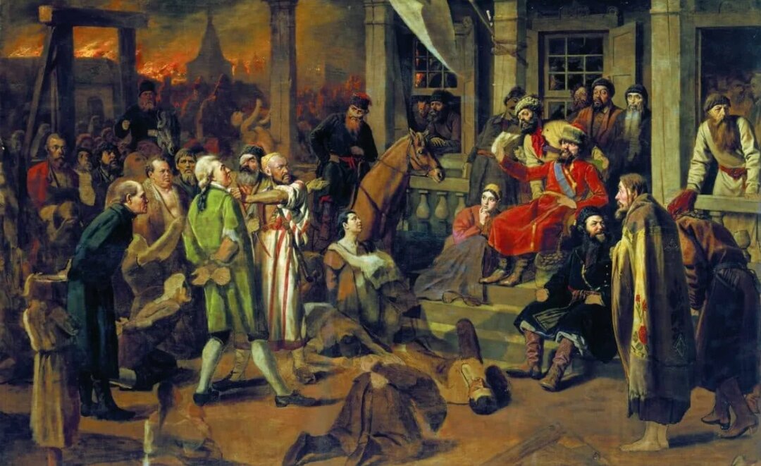 "Суд Пугачева", худ. В. С. Перов