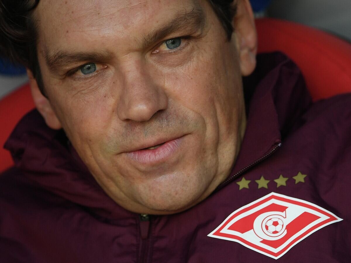    Тренер ФК "Спартак" Роман Пилипчук в матче 26-го тура чемпионата России по футболу среди клубов Премьер-лиги между командами ПФК ЦСКА (Москва) и ФК "Спартак" (Москва).© РИА Новости / Алексей Филиппов