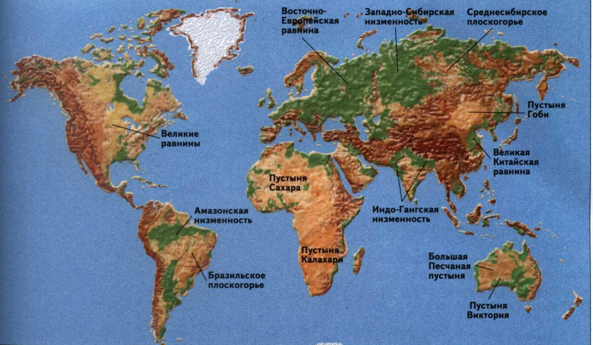 Рельеф какого материка. Карта равнин низменностей возвышенностей Плоскогорья мира. Равнины на физической карте мира. Равнины и низменности на карте мира. Горы и низменности на карте мира.