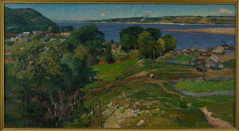 О. Н. Карташев. В Жигулях. Бахилова поляна. 1963. Источник: https://goskatalog.ru/portal/#/collections?id=9927359