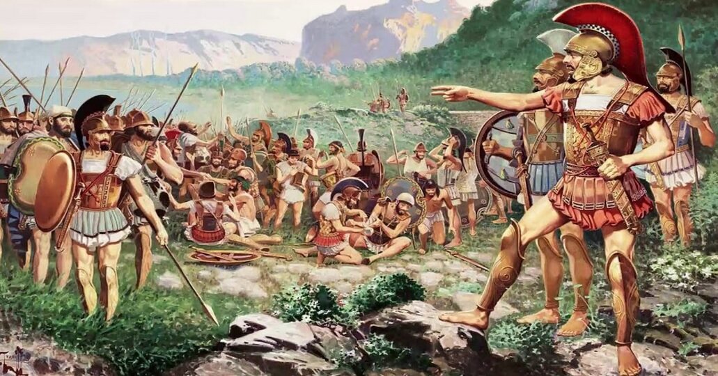 Спартанцы после битвы 