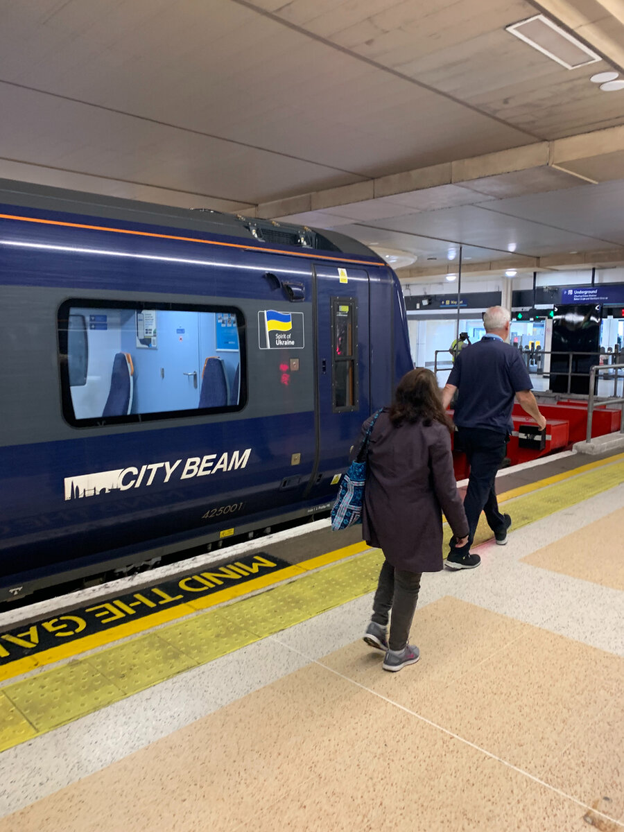 Поезд Spirit of Ukraine на ж/д станции Charing Cross