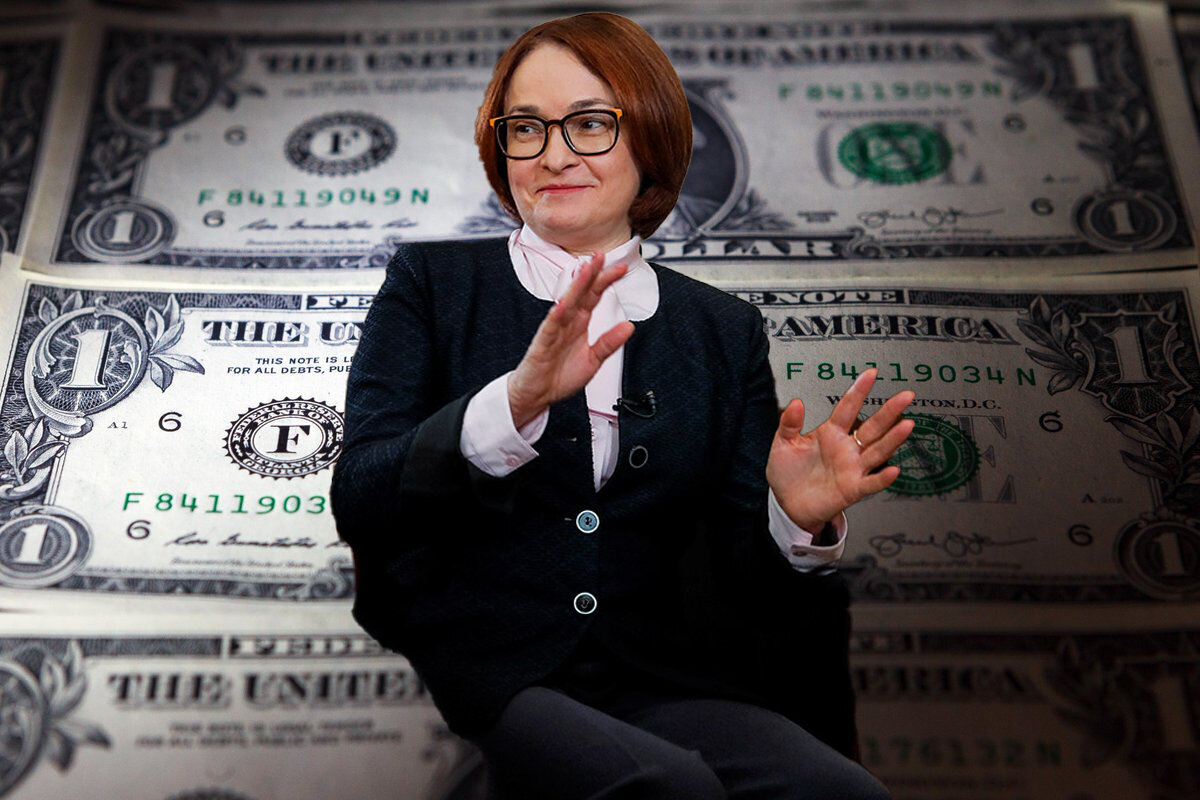 центральный банк деньги. глава цб рф эльвира набиуллина. долларовая купюра. курс рубля. доллары в рубли.